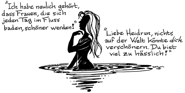 Women who bathe in the river become more beautiful